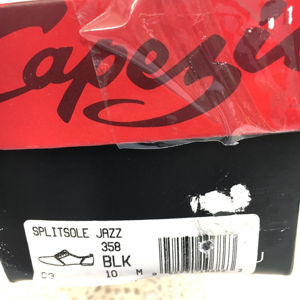 * CAPEZIO 358 Split Sole Black Jazz Adult Dance Shoe NWT - Picture 8 of 8